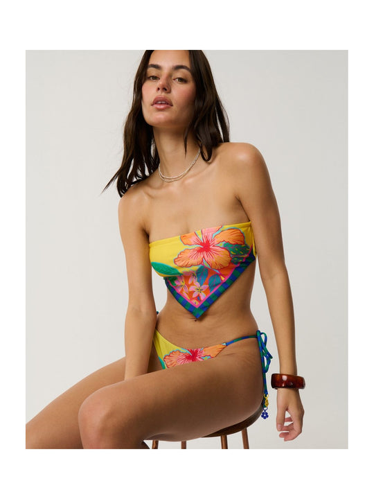 Top damski RIP CURL Bliss Scarf Bandeau Top Zolty
