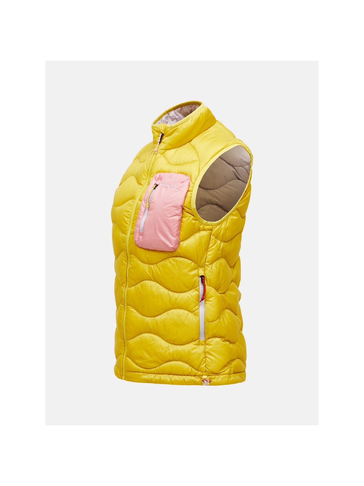 Kamizelka damska PEAK PERFORMANCE W Helium Utility Down Vest kolor żółty