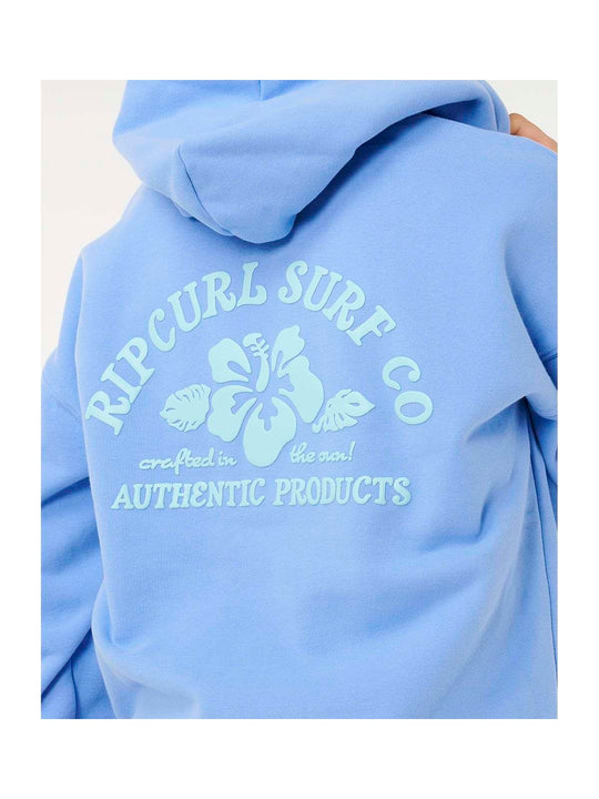 Bluza damska RIP CURL Surf Puff Heritage Hood P/P niebieska
