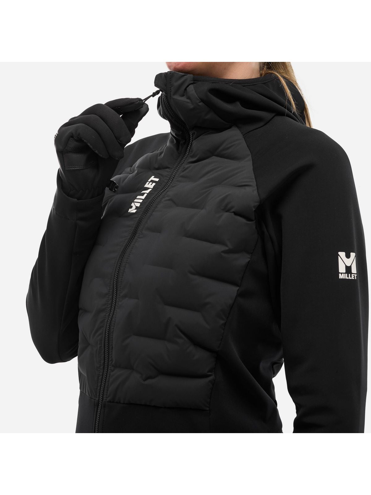Kurtka narciarska MILLET PIERRAMENT HYBRID HOOD czarna