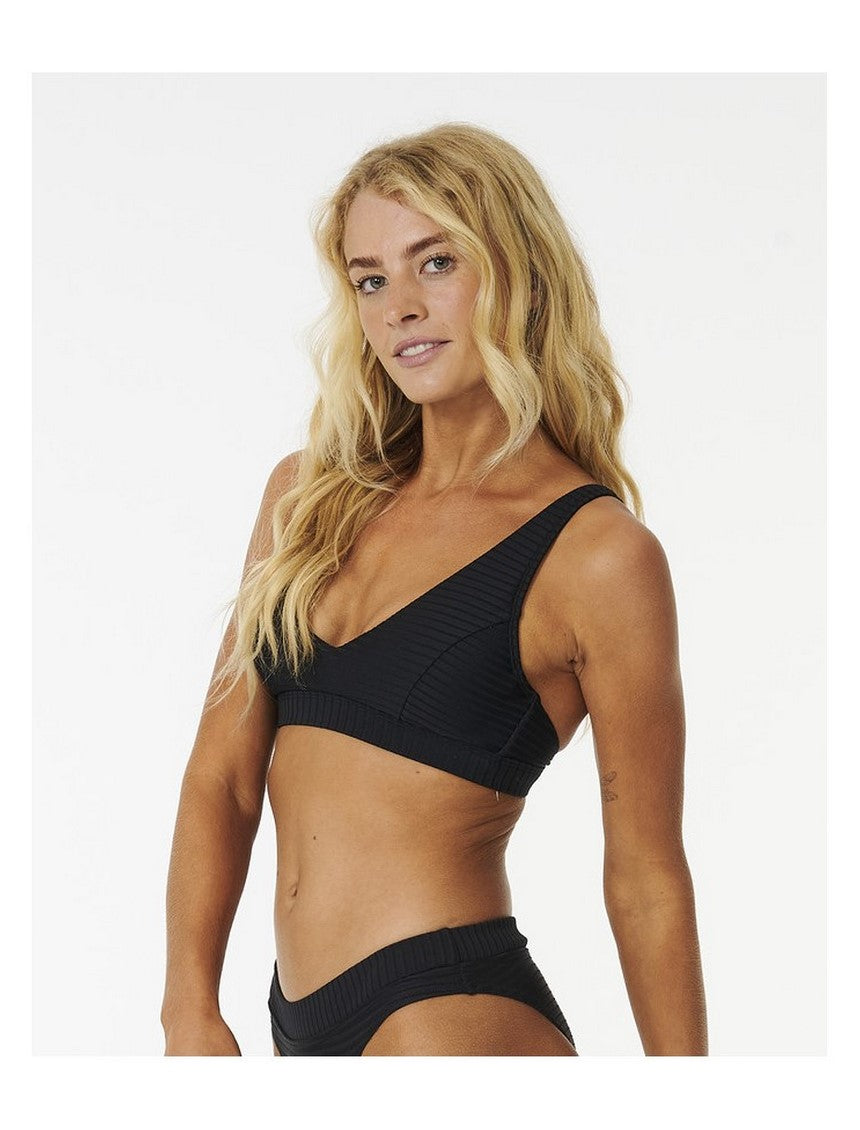 Stanik kąpielowy RIP CURL Premium Surf D-Dd Deep V czarny