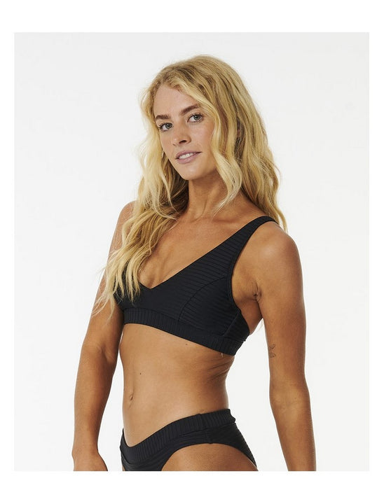 Stanik kąpielowy RIP CURL Premium Surf D-Dd Deep V czarny
