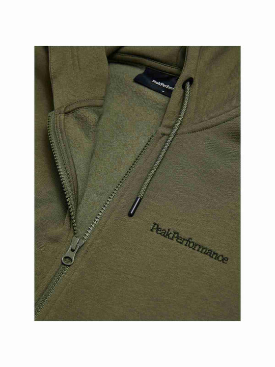 Bluza PEAK PERFORMANCE Original Small Logo Zip Hood Men zielony
