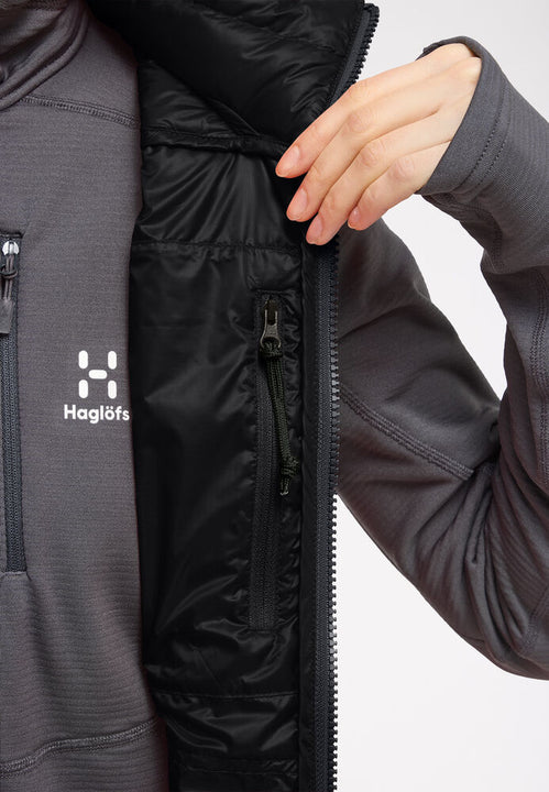 Kamizelka puchowa damska HAGLÖFS ROC Flash Down Vest True Black
