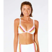 Góra bikini RIP CURL Wave Shapers Stripe Banded Tri - biały - Stroje kąpielowe - Adventure Sports
