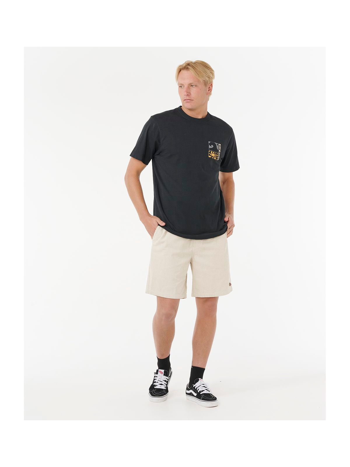 Koszulka RIP CURL AOTS TY WILLIAMS COASTLINE TEE czarna