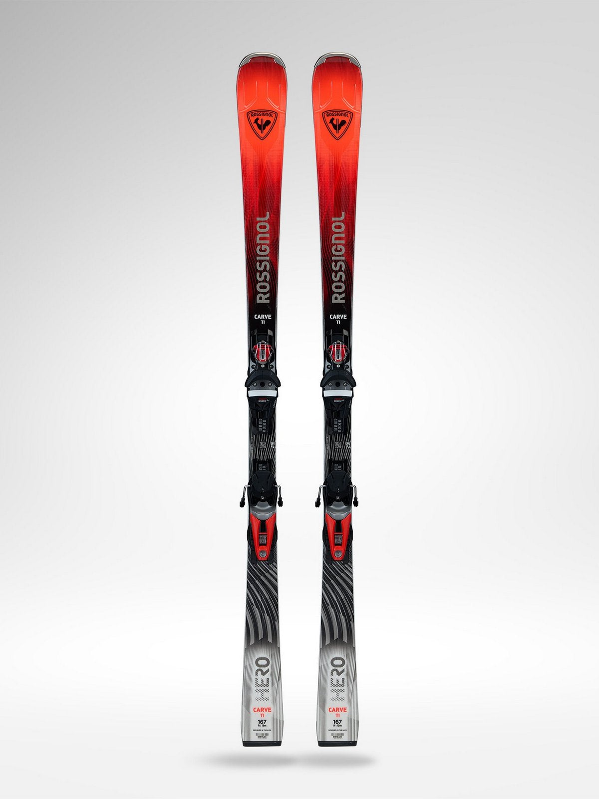 Narty ROSSIGNOL Hero Carve Ti + wiązania LOOK Nx 12 Konect Gw B80 Silver Red