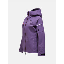Kurtka narciarska damska PEAK PERFORMANCE Alpine GORE-TEX C-Knit 3L Shell Jacket fioletowa
