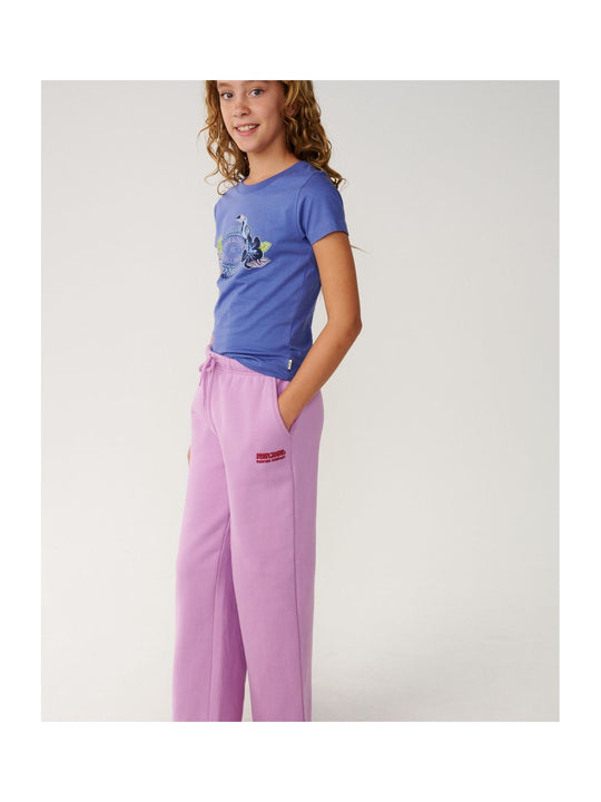 Spodnie juniorskie RIP CURL Surf Puff Wide Leg T Pant-Girl różowe
