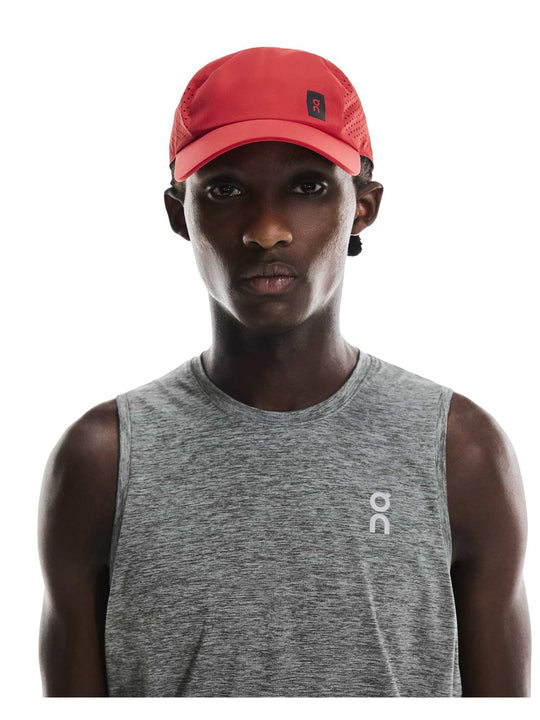 Czapka z daszkiem ON RUNNING Lightweight Cap czerwony
