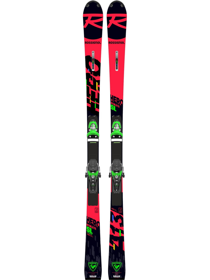 Narty ROSSIGNOL HERO ATHLETE FIS SL (R22) 165 + wiązania LOOK SPX 15 ROCKERACE GREEN LTD