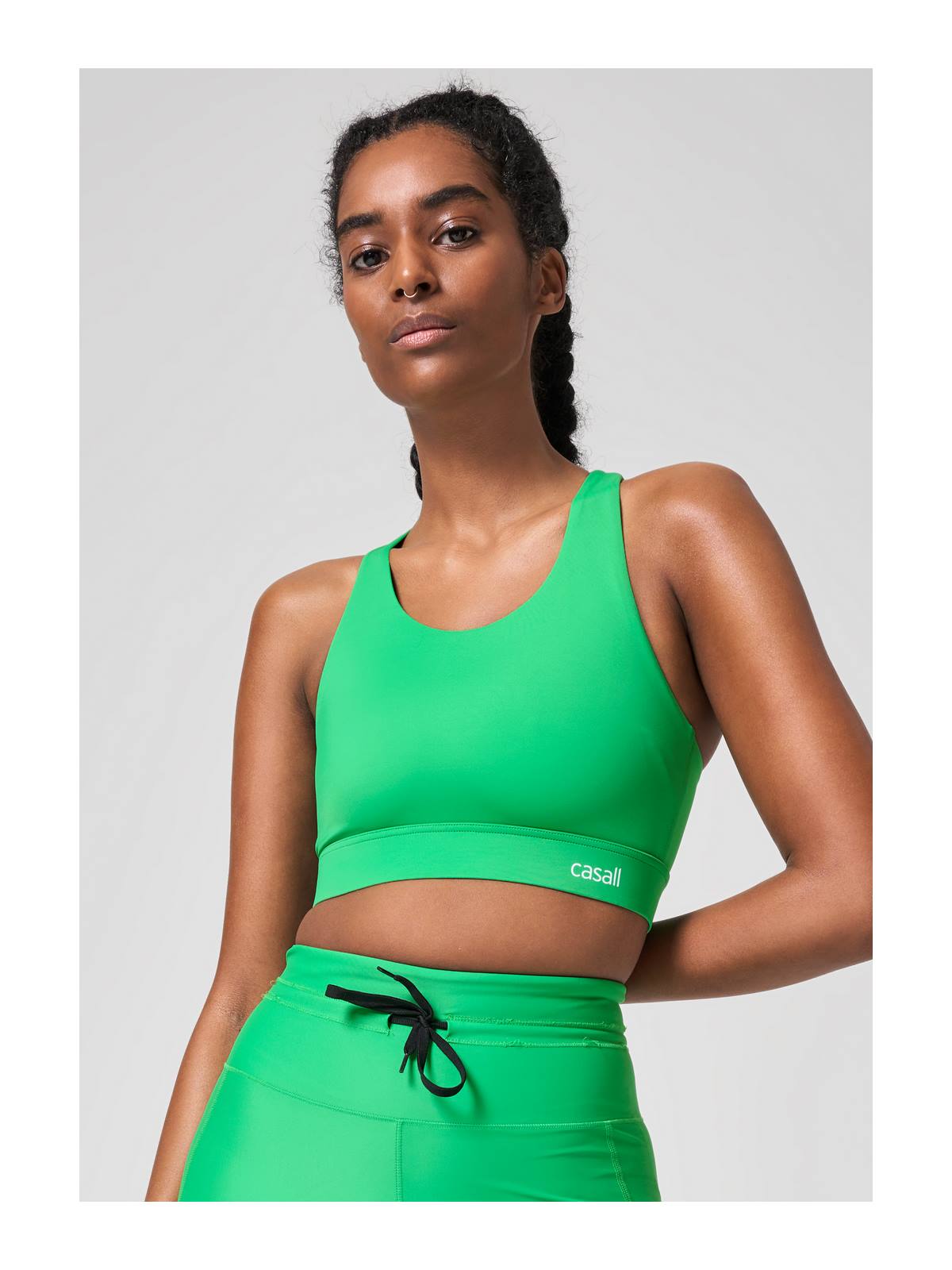 Stanik treningowy CASALL Crossback Sports Bra zielony