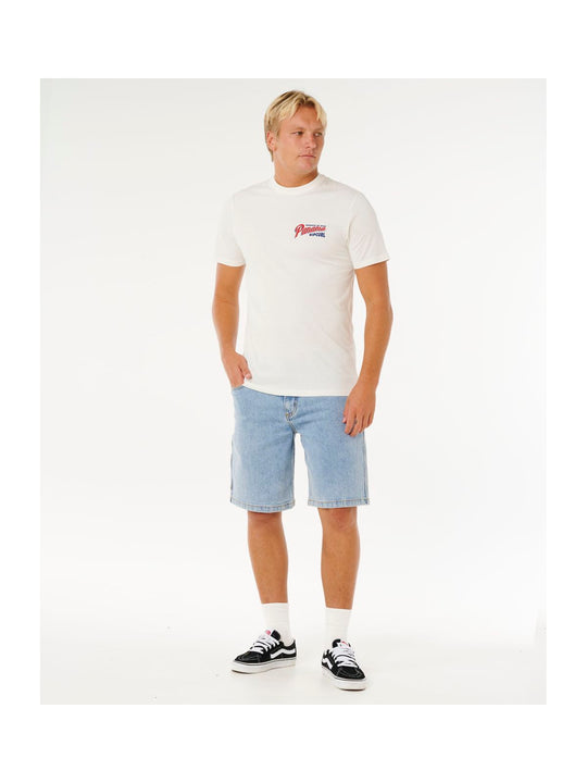 Koszulka męska RIP CURL Desti Animals Tee biała
