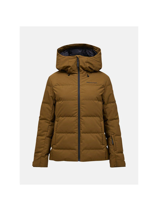 Kurtka narciarska damska PEAK PERFORMANCE Shred Down Ski Jacket brązowa
