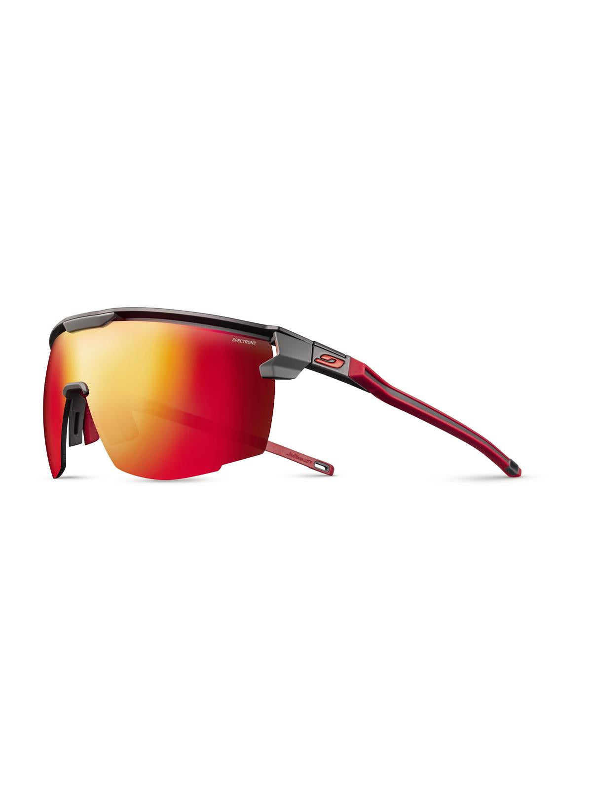 Okulary JULBO ULTIMATE - czarny/czerwony | Spectron Cat 3