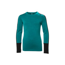 Bielizna dziecięca HELLY HANSEN Jr Lifa Merino Midweight Set kolor zielony

