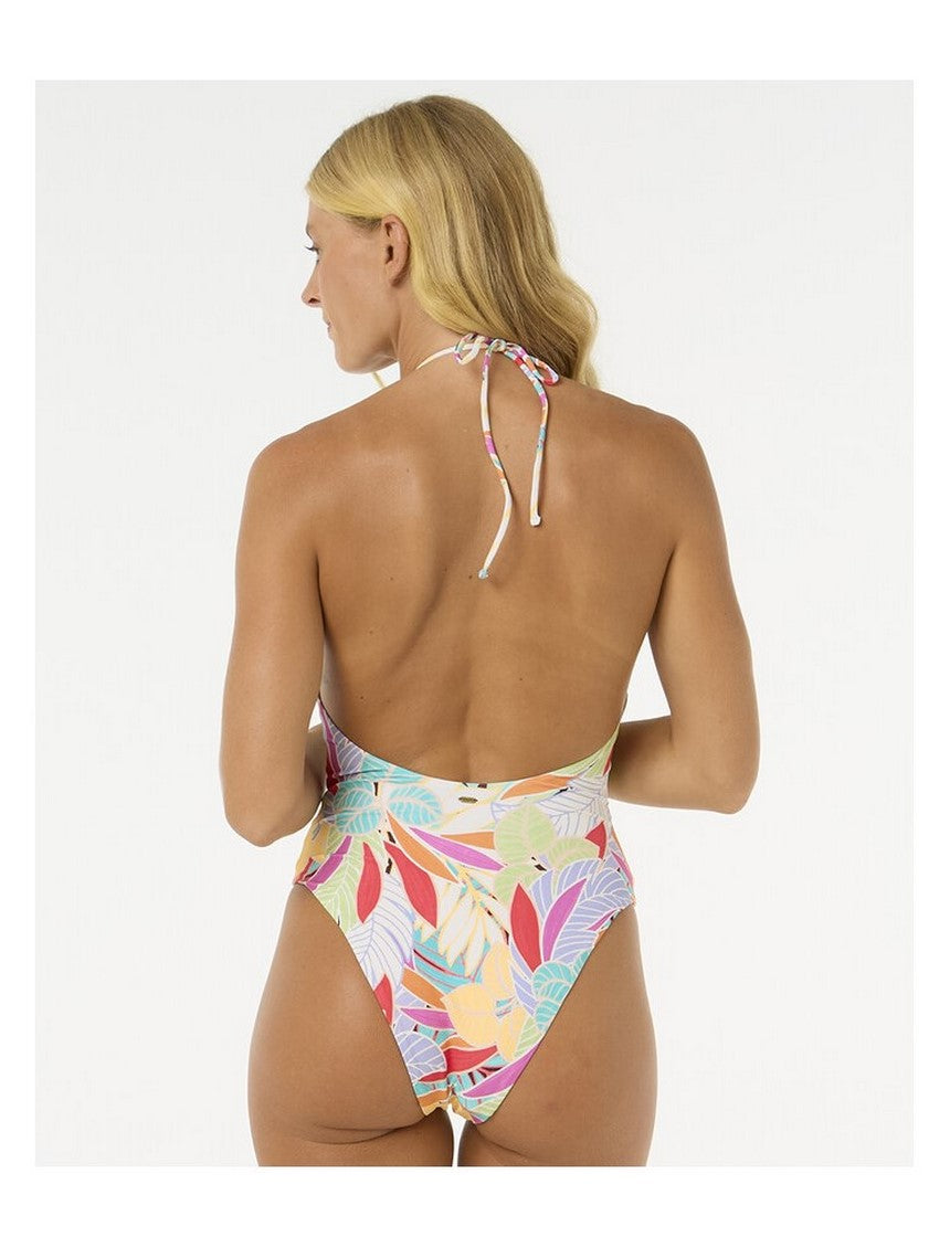 Kostium jednoczęściowy RIP CURL Cala Vadella Cheeky One Piece turkusowy