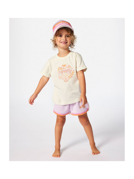 Koszulka RIP CURL Rainbow Logo/Desto Tee-Girl biały
