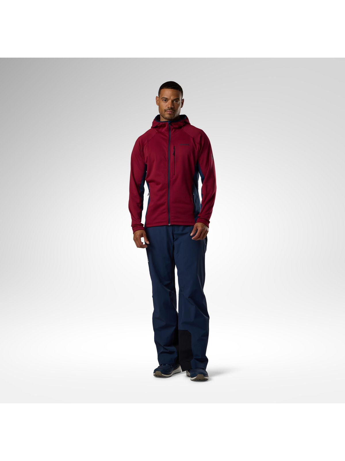 Bluza męska ROSSIGNOL Blackside Mix Fzh Fleece bordowa