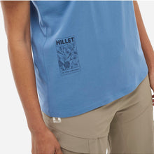 Koszulka damska MILLET Chamonix Flower Ts Ss W niebieska
