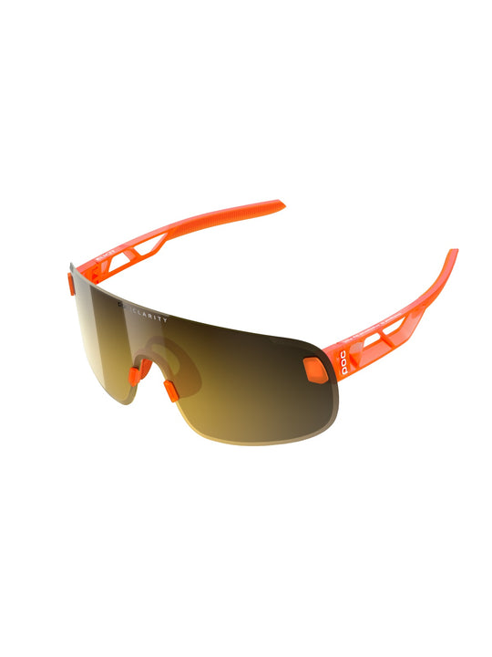 Okulary rowerowe POC Elicit+ orange - Clarity Road/Partly Sunny Gold cat 2
