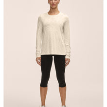 Koszulka treningowa damska CASALL Soft Texture Long Sleeve kolor beżowy
