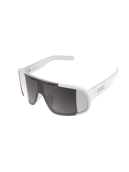 Okulary rowerowe POC Aspire Wide Fit bialy | Clarity Road/Sunny Silver cat.3
