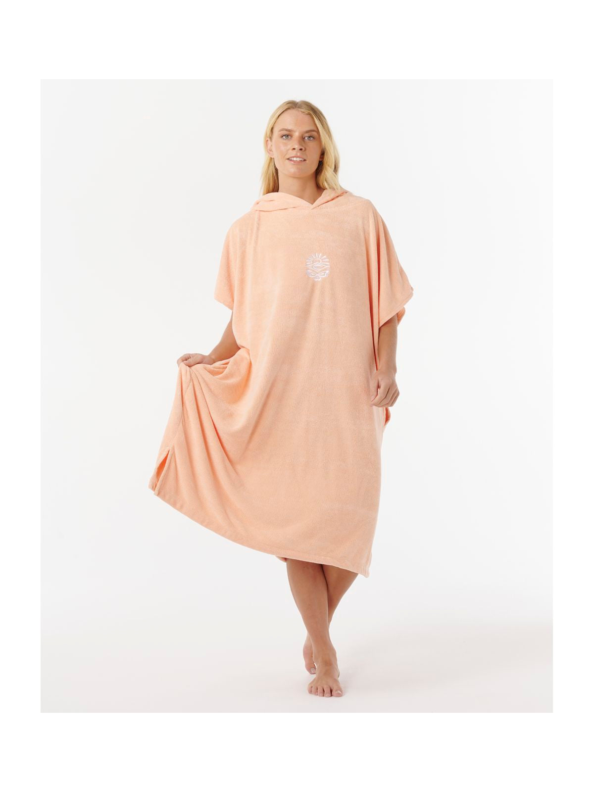 Ponczo męskie RIP CURL Brand Hooded Towel pomarańczowy