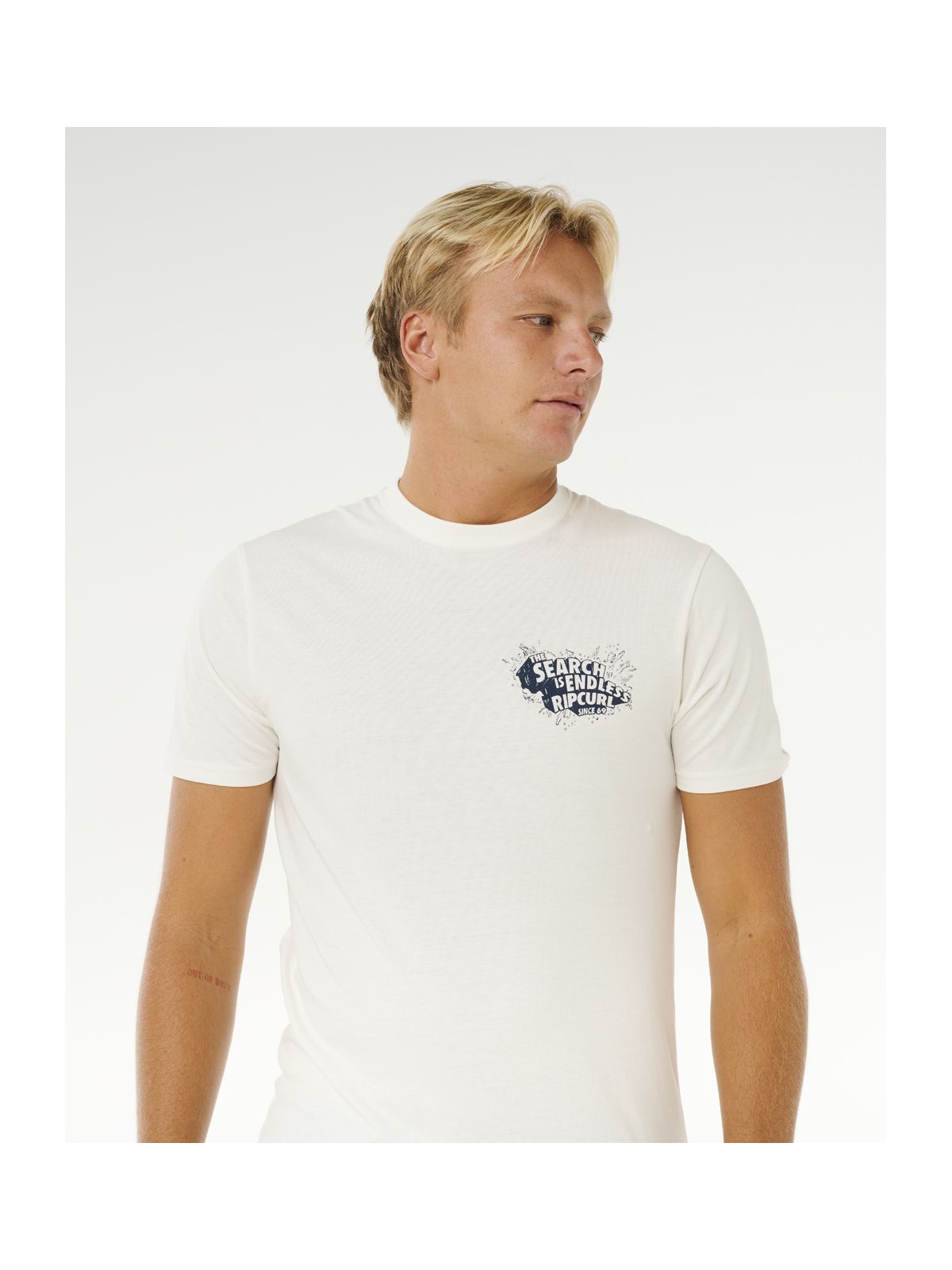 Koszulka męska RIP CURL Keep On Trucking Ss Tee biała