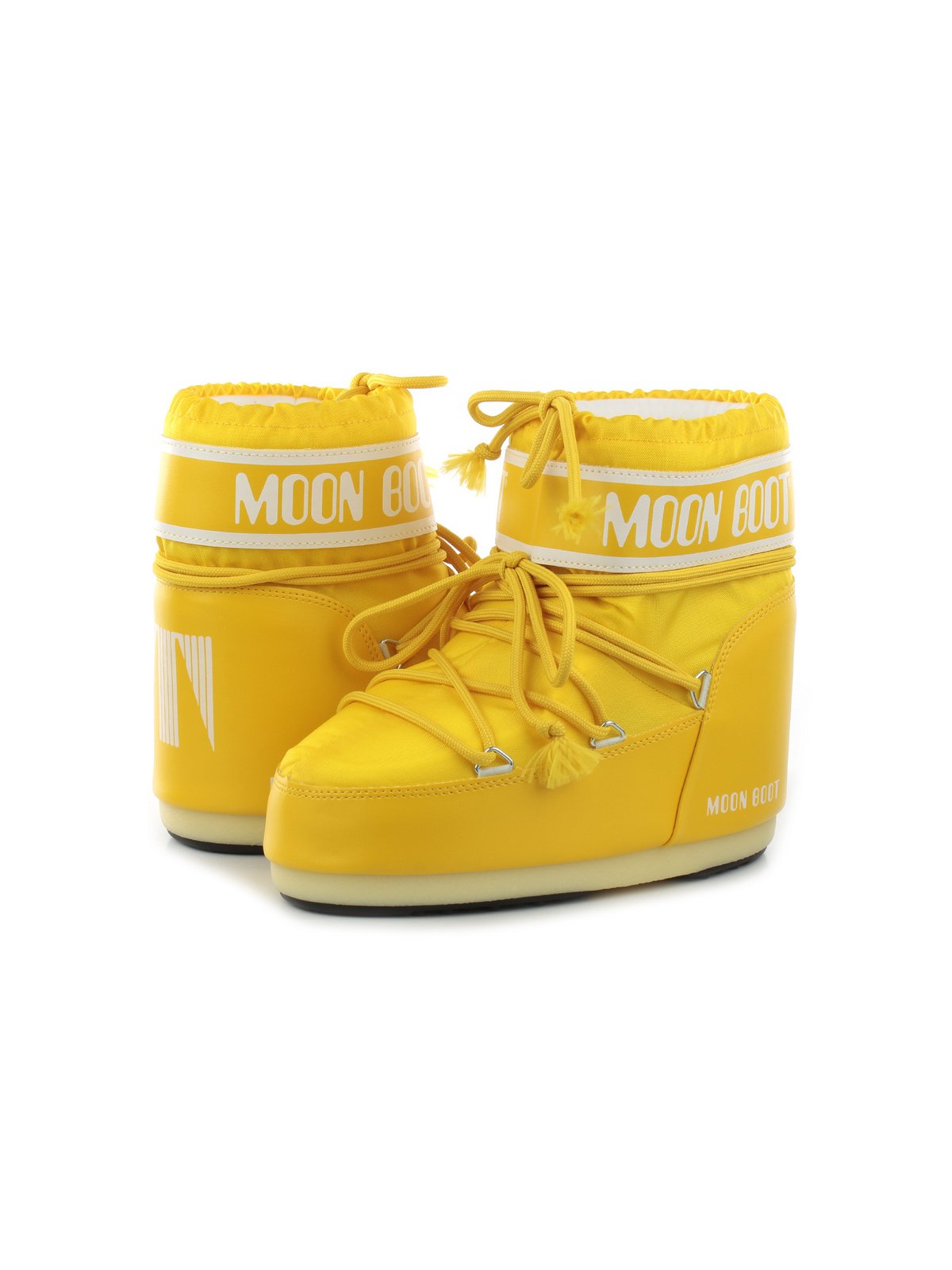 Buty zimowe damskie MOON BOOT Icon Low Nylon zolte