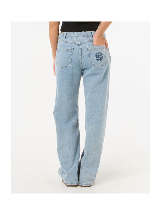 Spodnie RIP CURL AGGIE RELAXED JEANS niebieskie
