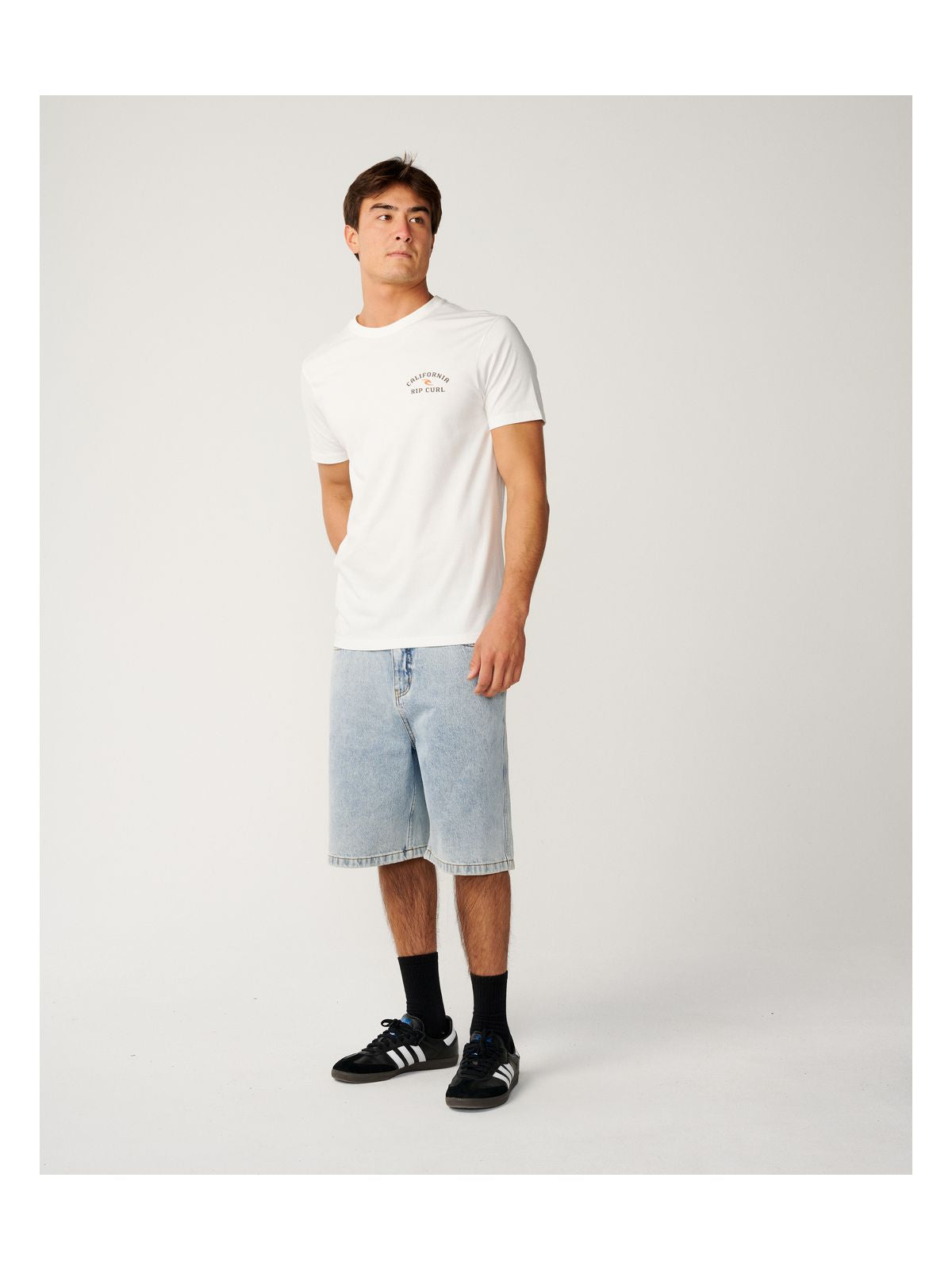 Koszulka męska RIP CURL Desti Animals biała