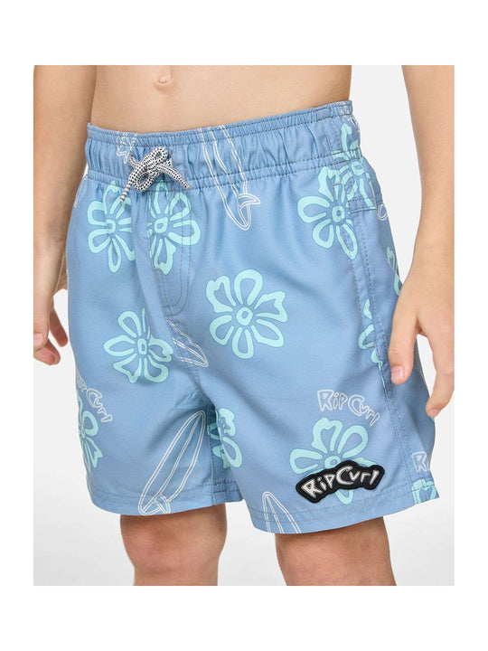 Boardshorty chłopięce RIP CURL Ride The Wave Volley - Boy niebieskie
