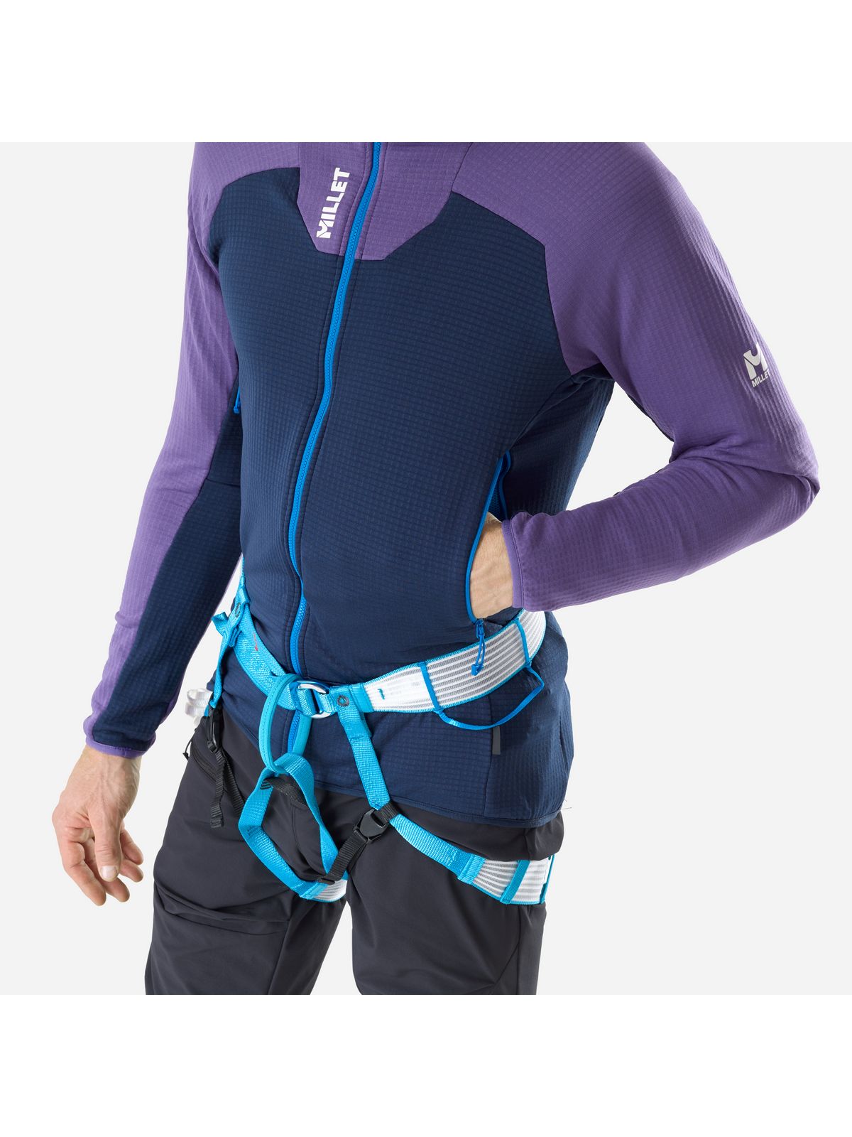Bluza męska MILLET M Kamet Grid Hd M fioletowa