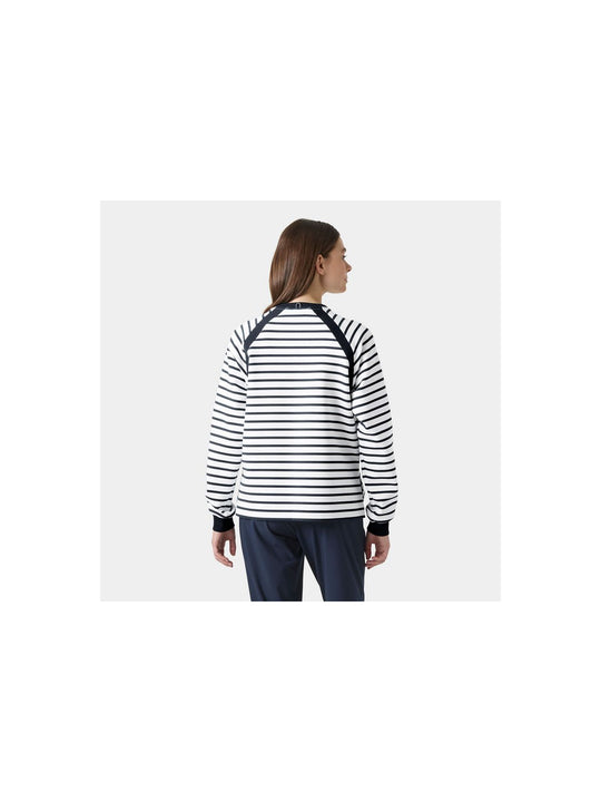 Bluza Damska HELLY HANSEN W Capri Sweatshirt Biało granatowe Pasy
