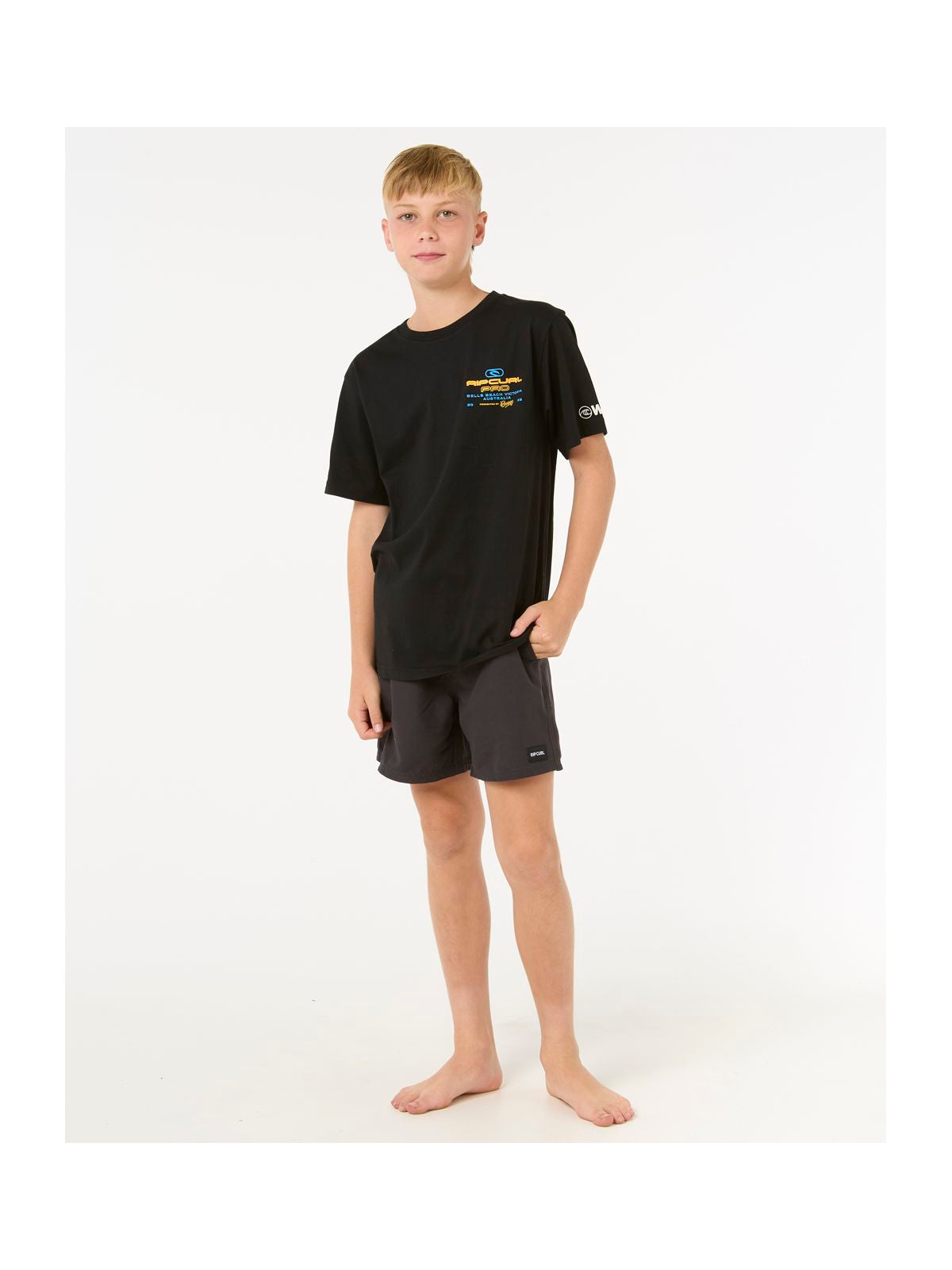 Koszulka RIP CURL Rip Curl Pro 25 Event Tee-Kid czarny