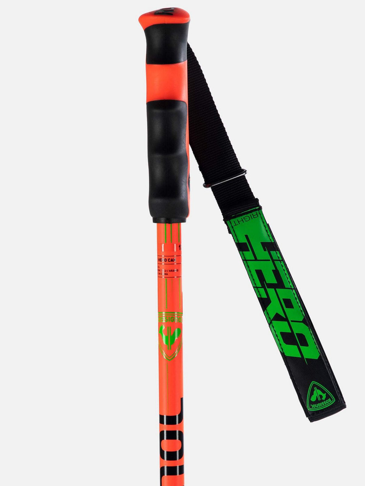 Kije narciarskie ROSSIGNOL HERO CAK Green Light - czerwono/zielony