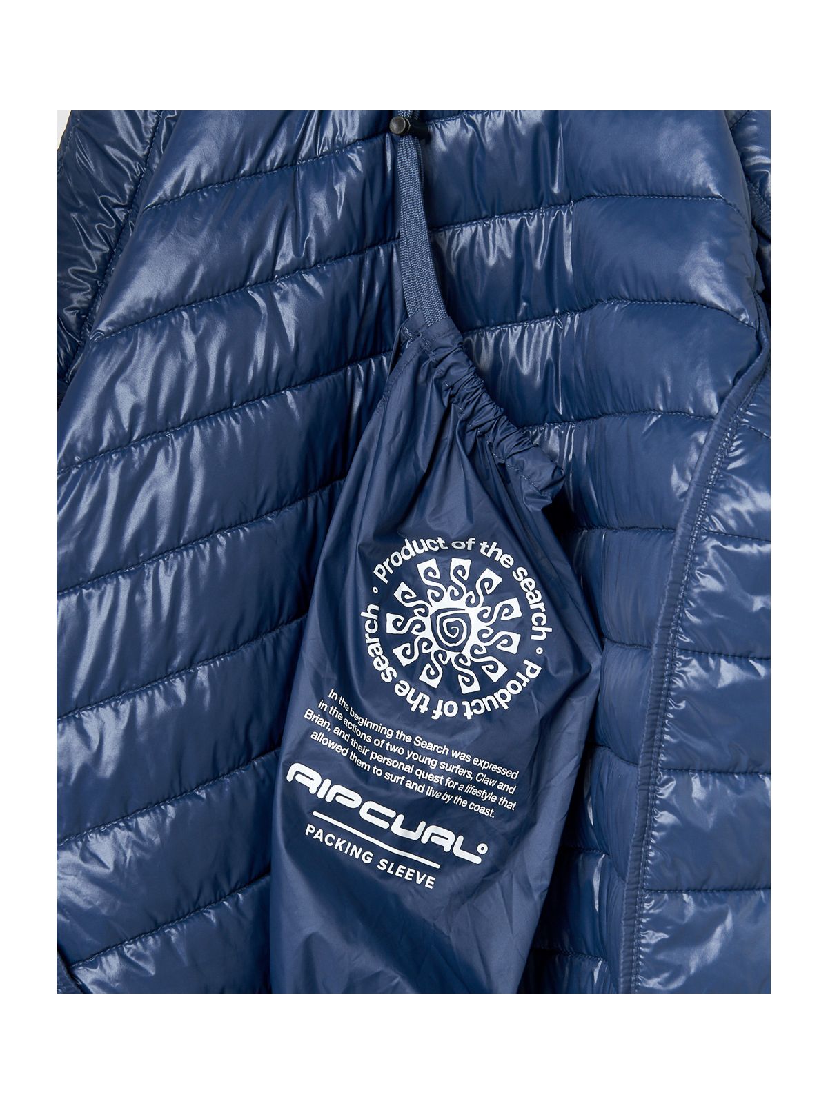 Kurtka RIP CURL ANTI SERIES SEARCH PUFFER HOOD granatowa