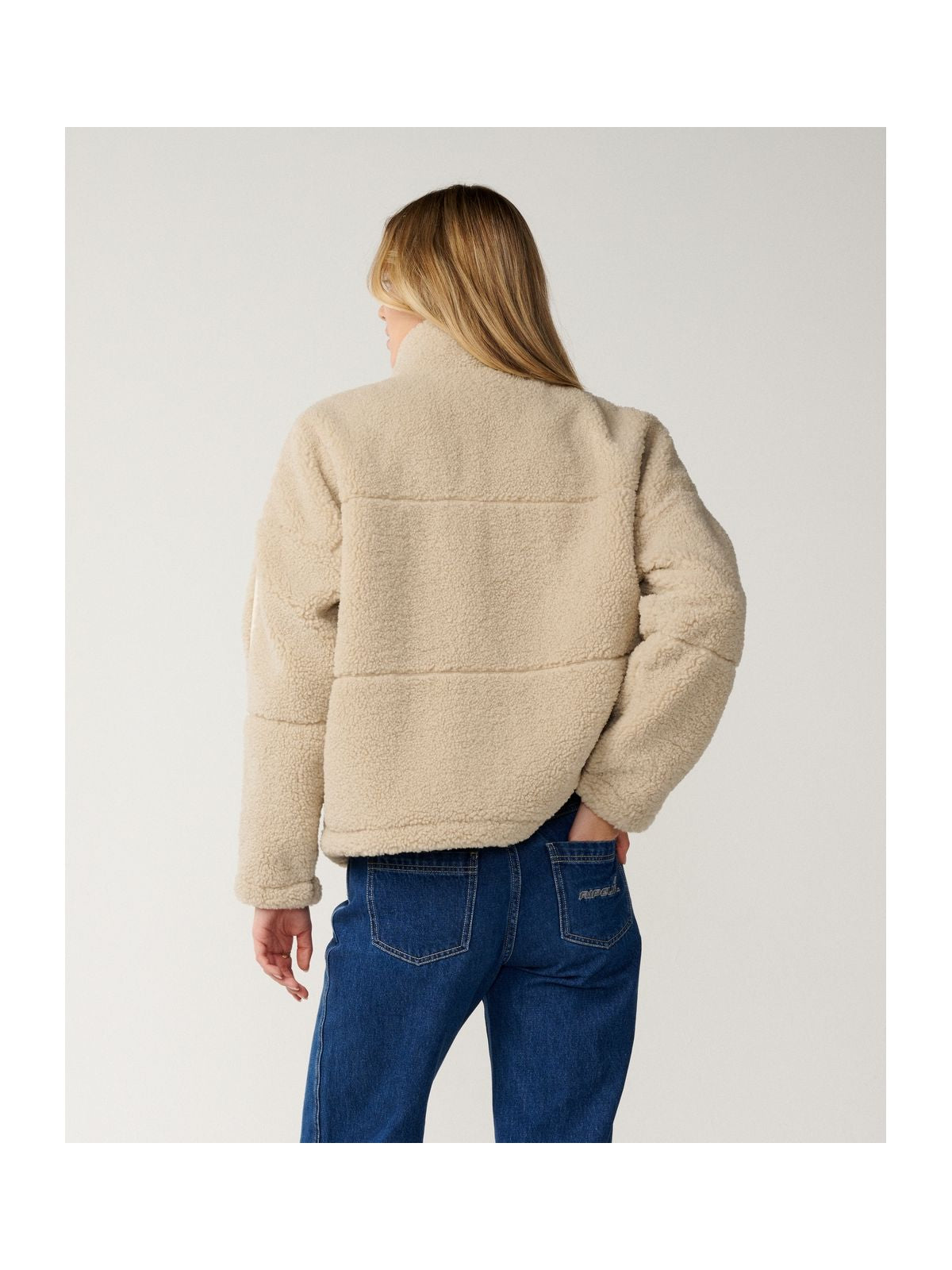 Kurtka damska RIP CURL Cala Nights Sherpa Jacket piaskowa