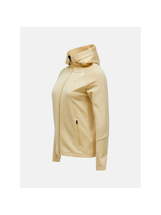 Bluza damska PEAK PERFORMANCE Rider Essentials Midlayer Zip Hood żółta
