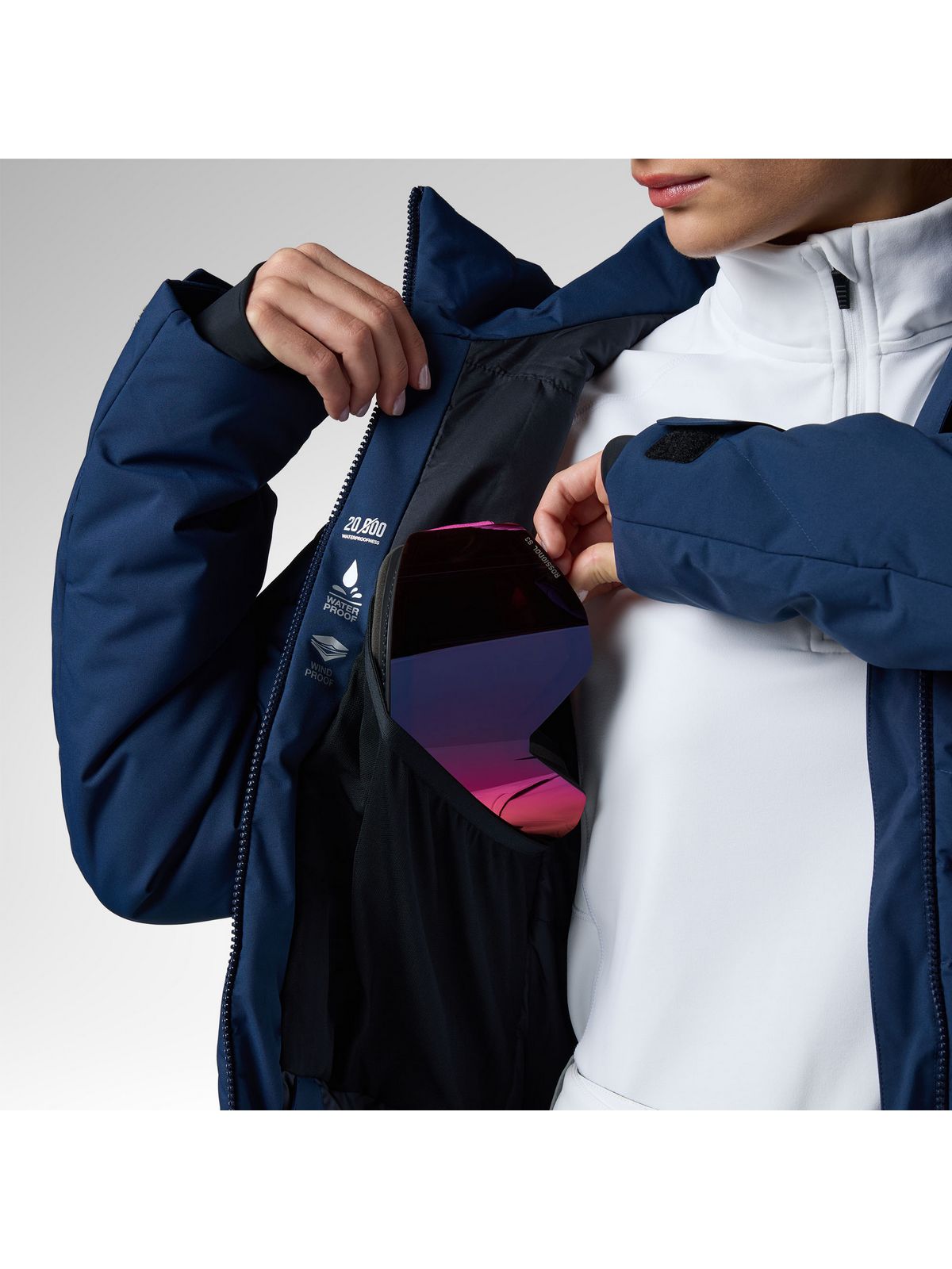 Kurtka narciarska damska ROSSIGNOL W Staci Nf Insulated Jkt niebieska
