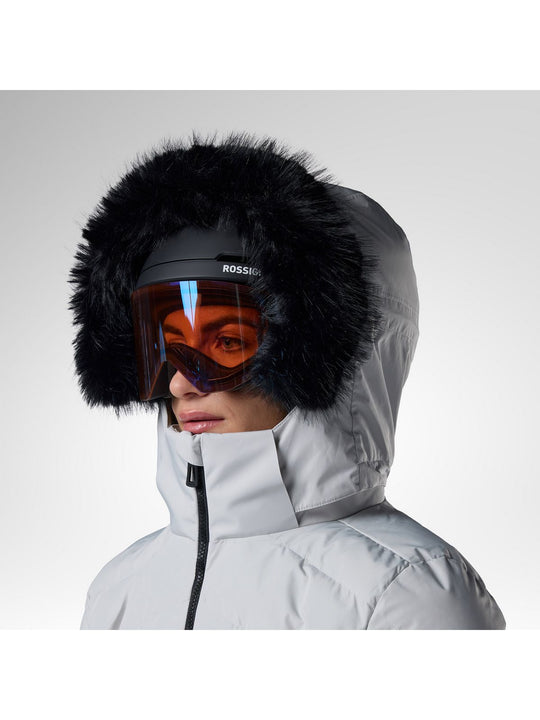 Kurtka narciarska damska ROSSIGNOL W Staci Insulated Jkt szara
