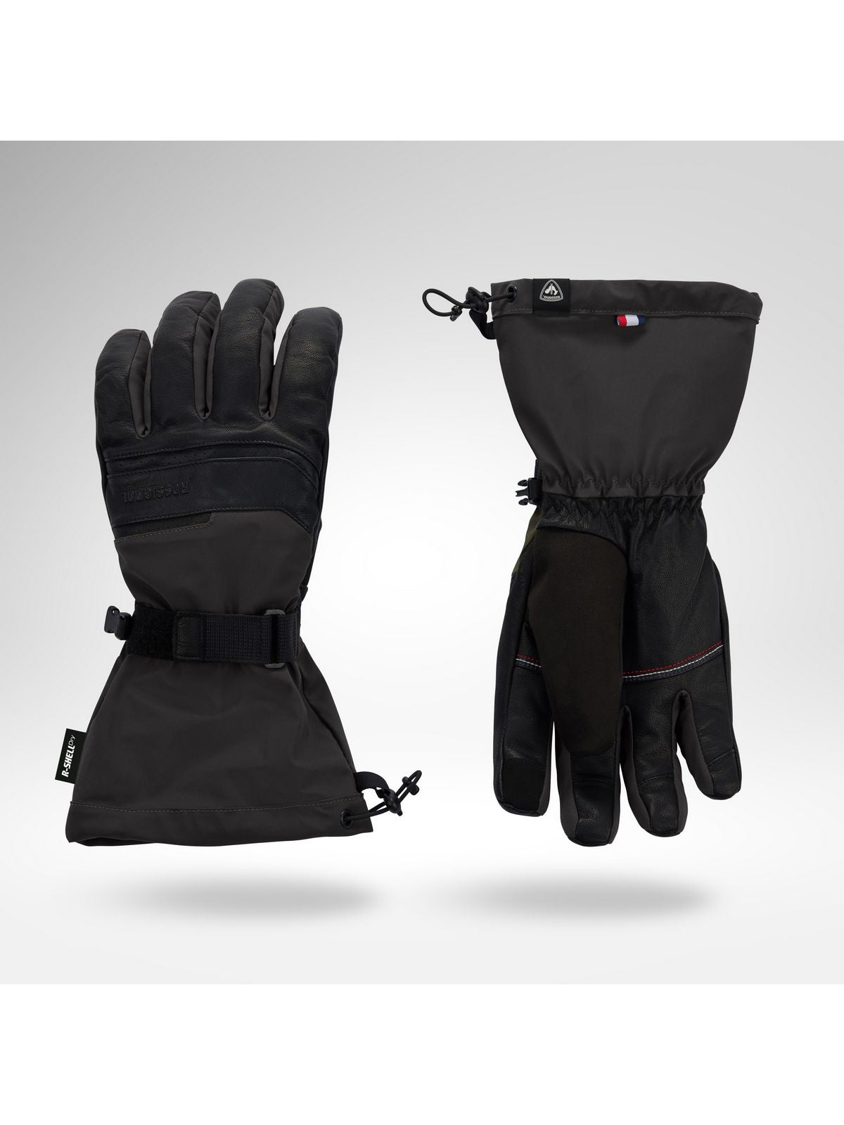 Rękawice narciarskie męskie ROSSIGNOL M Leather Mix Ski Gloves R-She czarne