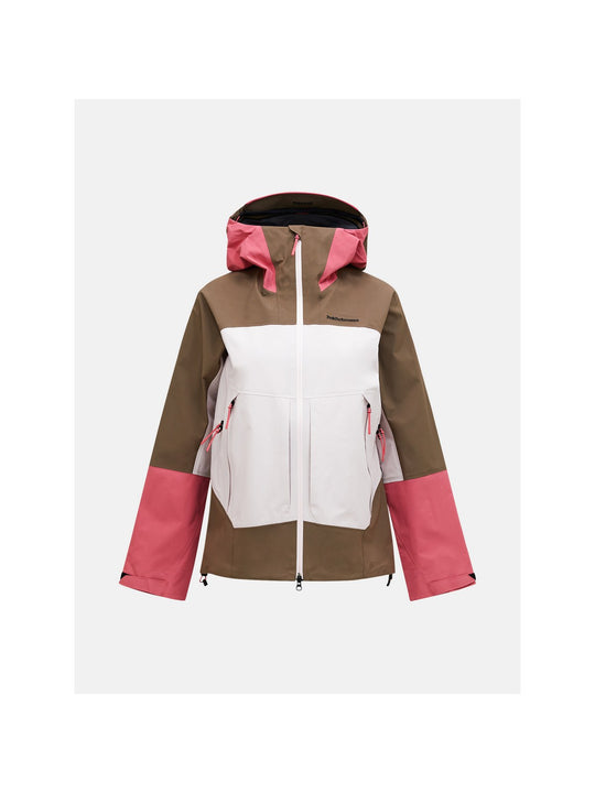 Kurtka narciarska juniorska PEAK PERFORMANCE Gravity HIPE 2L Insulated Shell Jacket brązowa
