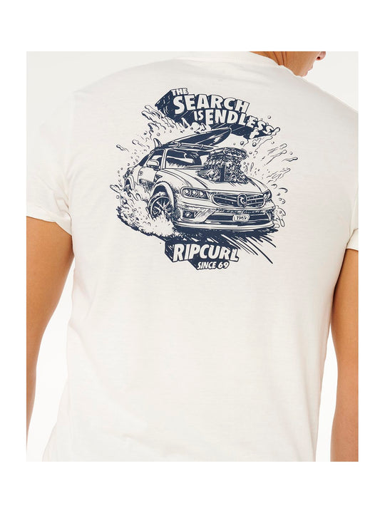 Koszulka męska RIP CURL Keep On Trucking Ss Tee biała
