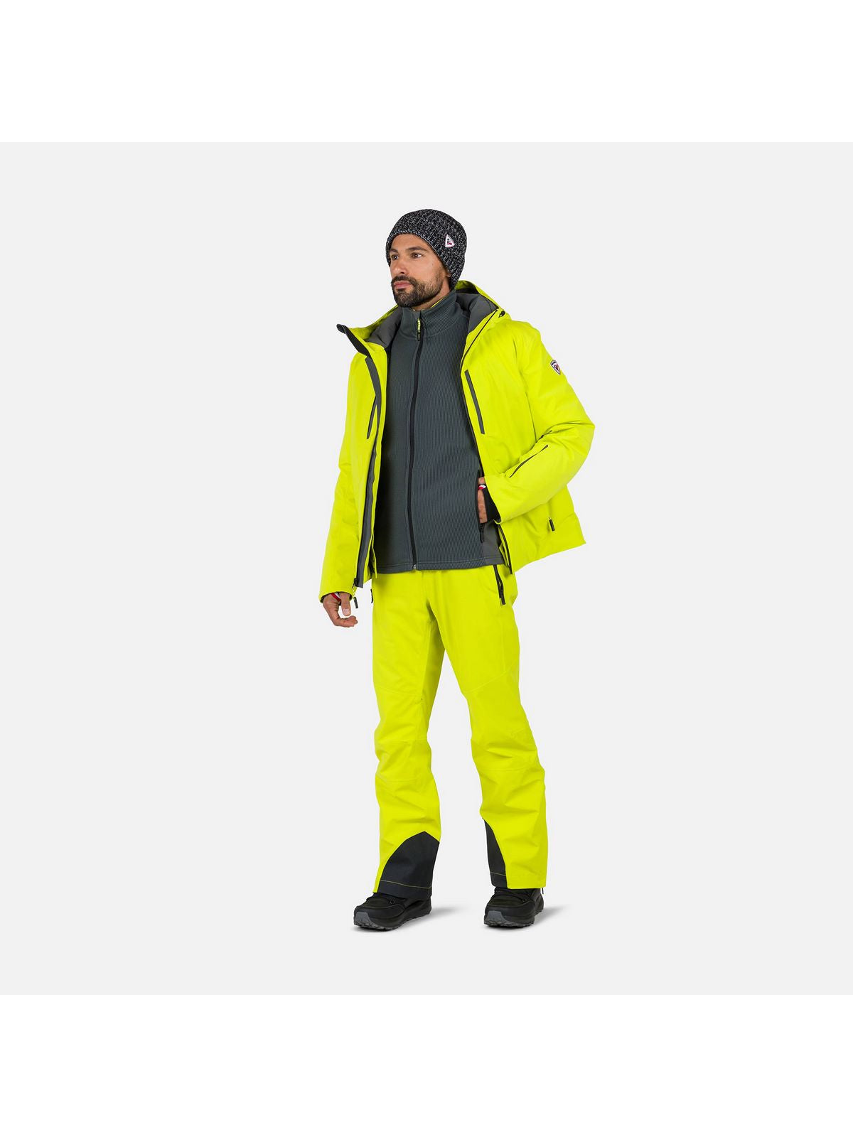 Bluza męska męska ROSSIGNOL Cieloalto Fleece Fz szary