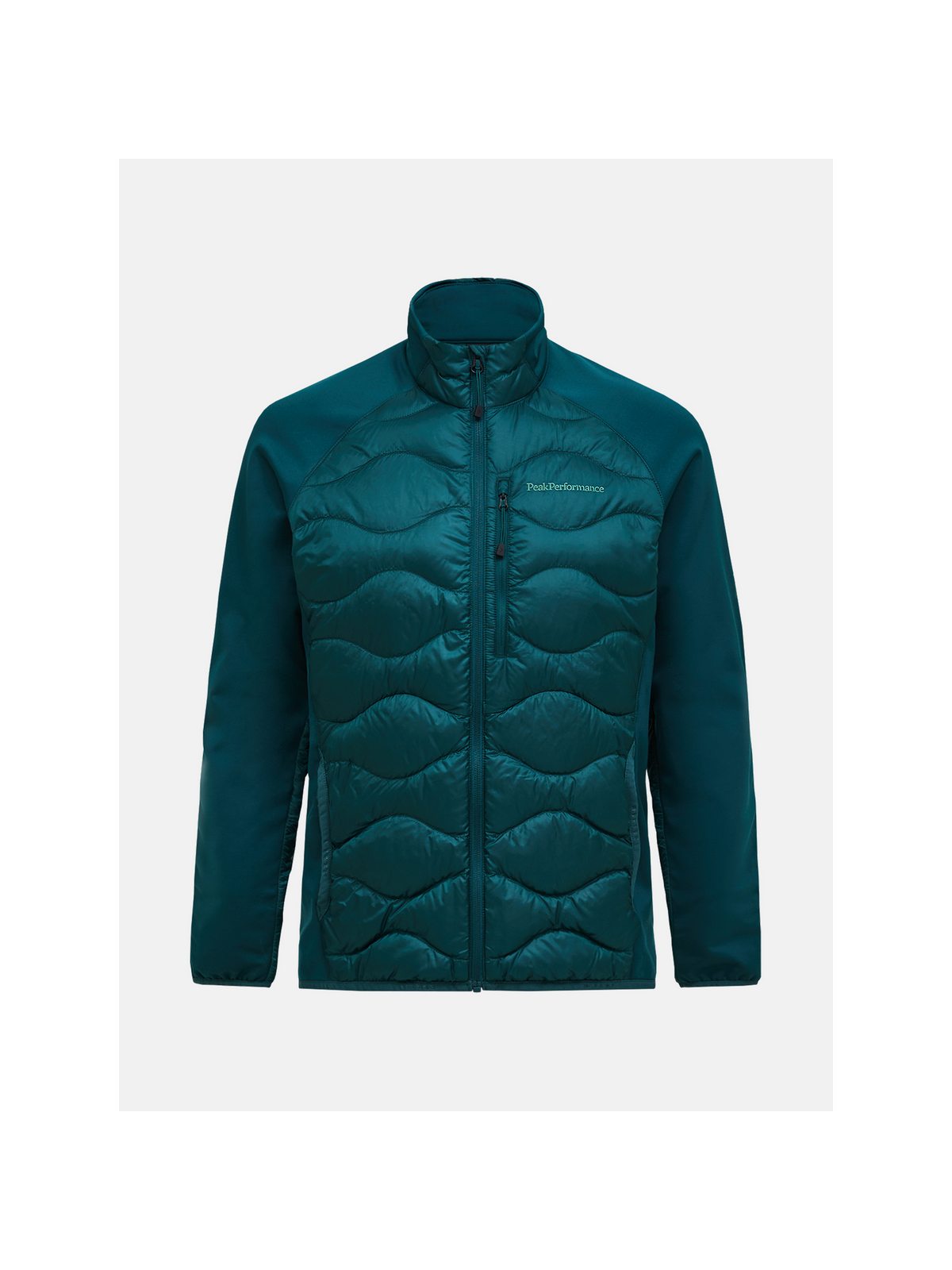 Kurtka puchowa męska PEAK PERFORMANCE M Helium Down Hybrid Jacket kolor zielony