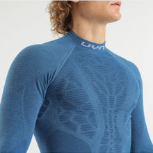 Koszulka UYN Man Elevatyon Biomorph Uw Shirt Long Sl. Turtle Neck niebieski
