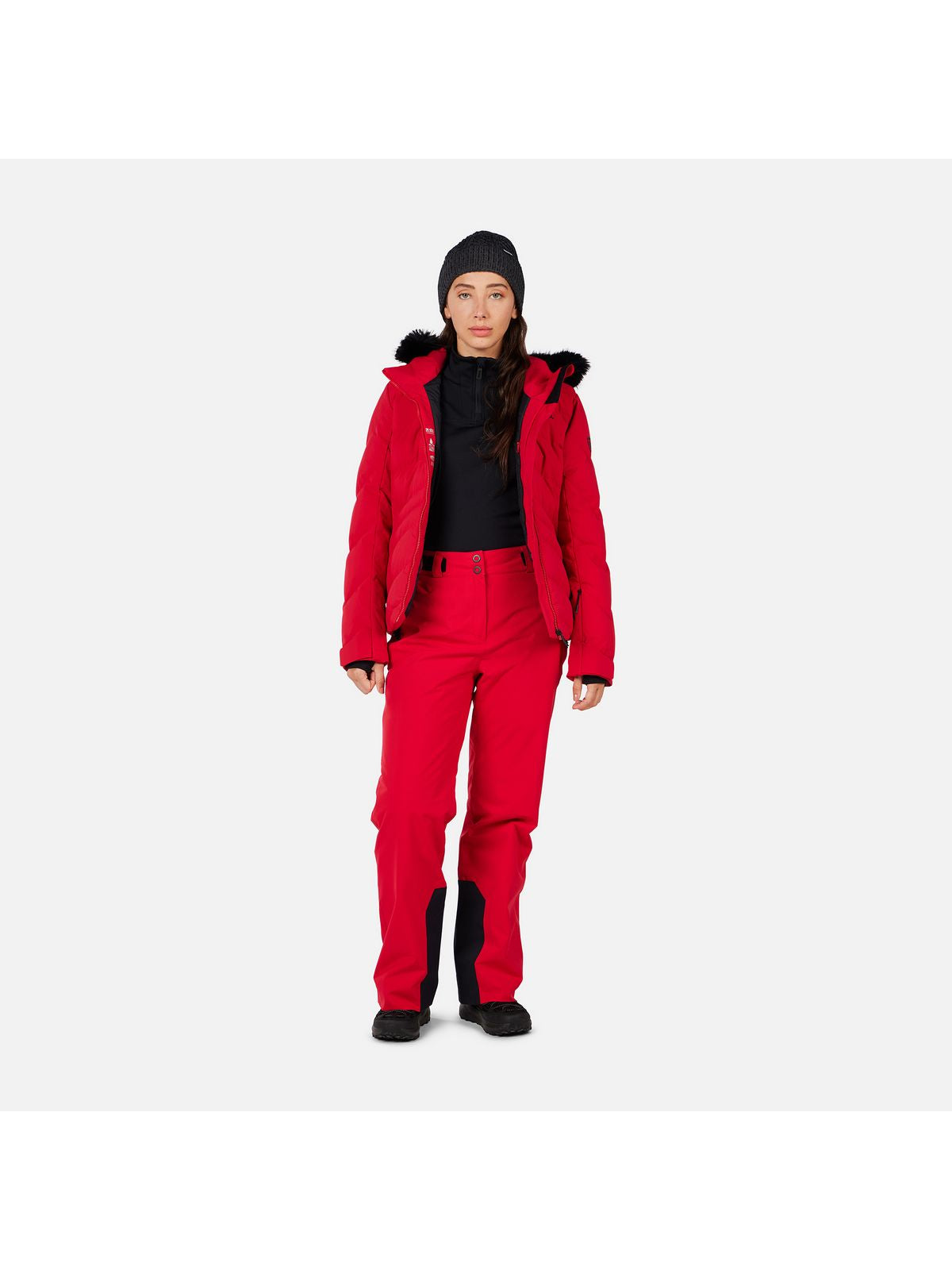 Spodnie narciarskie damskie ROSSIGNOL W Strawpile Insulated Pant czerwone