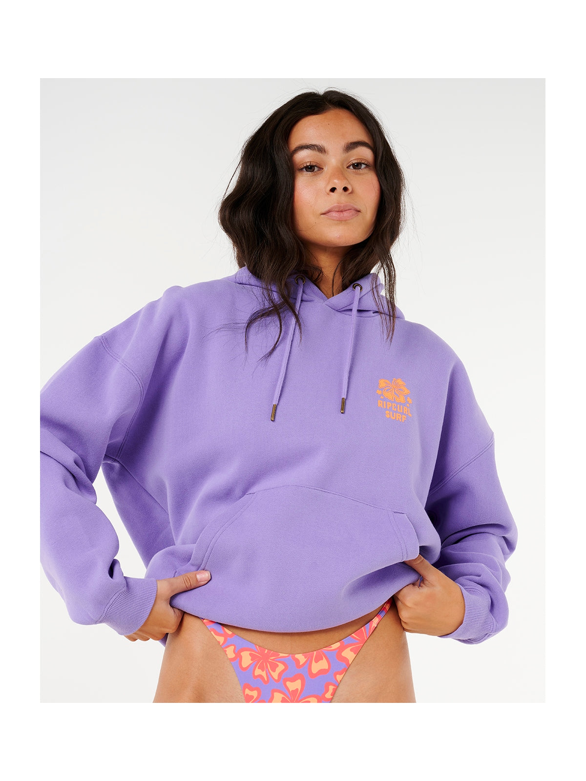 Bluza RIP CURL Hibiscus Heritage Hood fioletowy